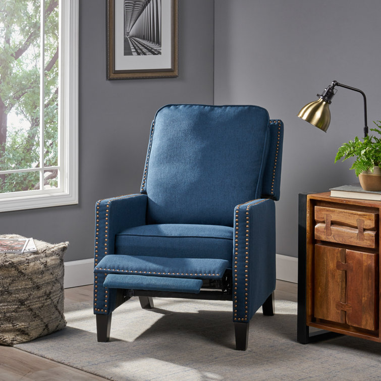 Wayfair best sale recliners blue